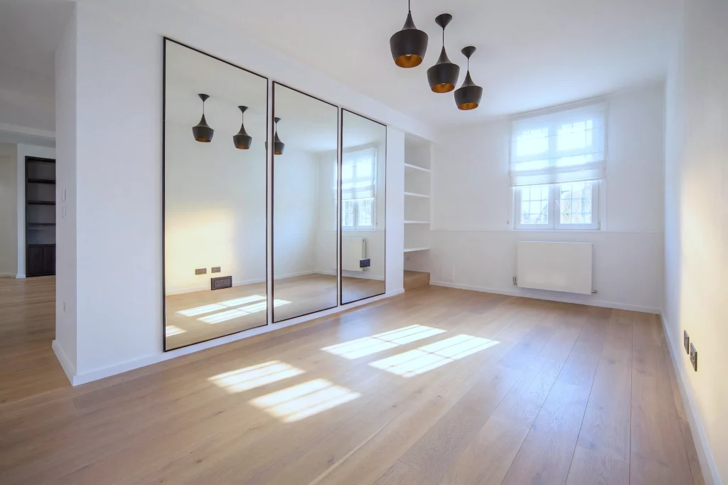 Master bedroom interior photography featuring high end styling and textures