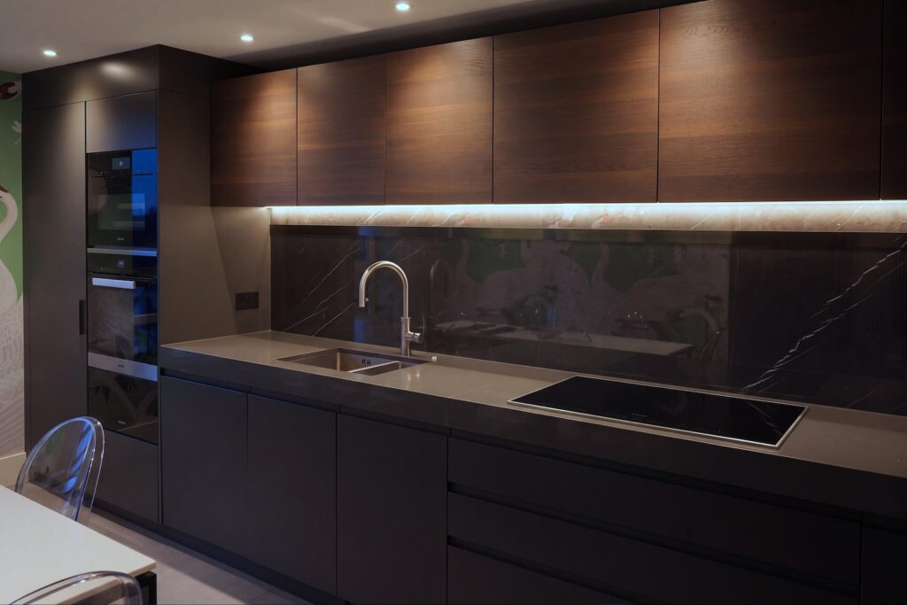 A modern Kitchen interior. Photography by Vanity Pix.